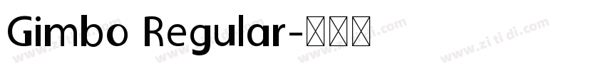 Gimbo Regular字体转换